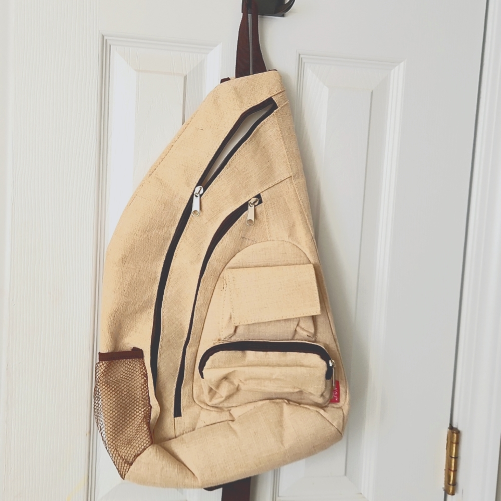 N.Gil tan crossover bag